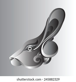 rabbit vector gradient