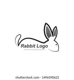 Rabbit vector icon illustration design