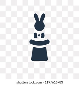 Rabbit vector icon isolated on transparent background, Rabbit transparency concept can be used web and mobile