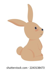 rabbit vector icon isolated white background