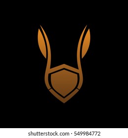 rabbit vector icon logo