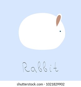 Rabbit. Vector illustration.