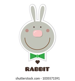 Rabbit. Vector illustration.