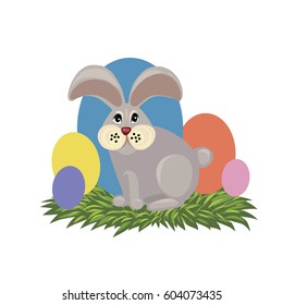 Rabbit, vector illustration, animal