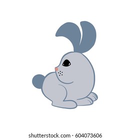 Rabbit, vector illustration, animal