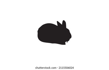 rabbit vector illustration design black and white 