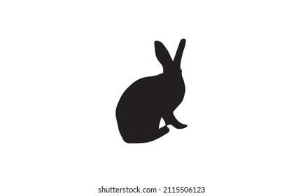 rabbit vector illustration design black and white 