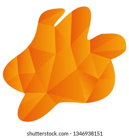 Rabbit vector illustration. Modern logo, logo geometric, orange color suitable for business logo, company logo, etc. Modern design illustration editable