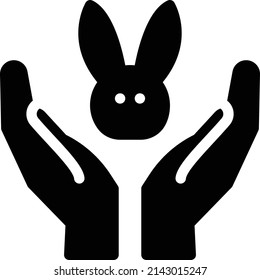 rabbit Vector illustration on a transparent background.Premium quality symmbols.Glyphs vector icon for concept and graphic design.