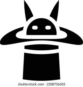 ilustración del vector de conejo en un fondo transparente. Símbolos de calidad premium. Icono vector de gílifo para el concepto y diseño gráfico.