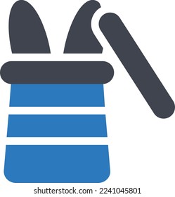 rabbit Vector illustration on a transparent background. Premium quality symmbols. Glyphs vector icons for concept and graphic design. 
