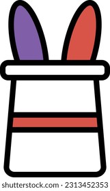 rabbit Vector illustration on a transparent background. Premium quality symmbols. Line Color vector icons for concept and graphic design.