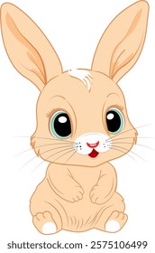 rabbit vector image without background