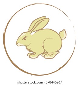 Rabbit vector logo