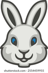 A rabbit vector logo design