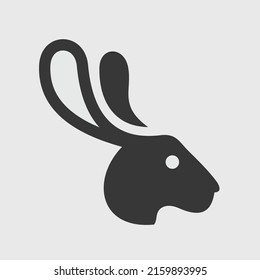 Plantilla de diseño de logotipo de vector de conejo