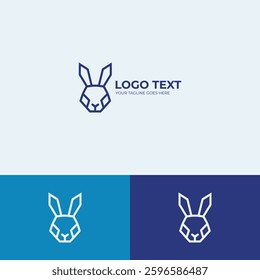 Rabbit vector Logo design template