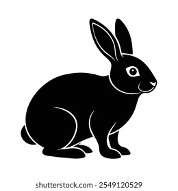 Rabbit Vector Silhouette Illustration Art