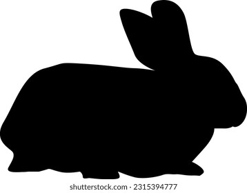 Rabbit vector silhouette photo, shilhouette rabbit