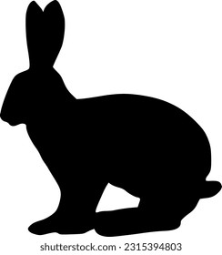 Rabbit vector silhouette photo, shilhouette rabbit