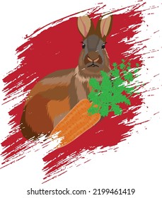 RABBIT vector t shirt design for everyone.....