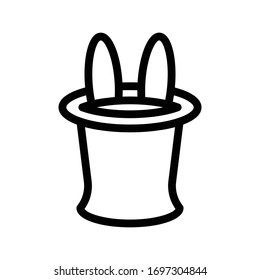 rabbit vector thin line icon 