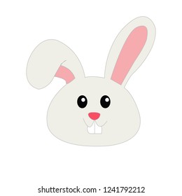 Cute Easter Bunny Stock Vector (Royalty Free) 385390159