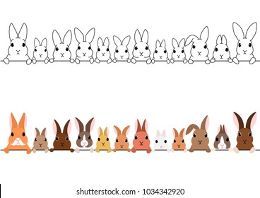 rabbits border set