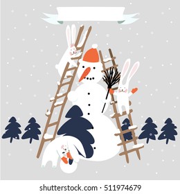 rabbits christmas