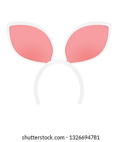 Rabbit's ears mask. vector illustration