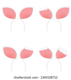 Rabbit's ears mask. vector illustration