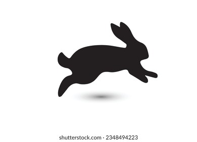 Rabbits jump around and use them for pictures, news articles, and so on. vector illustrations.
