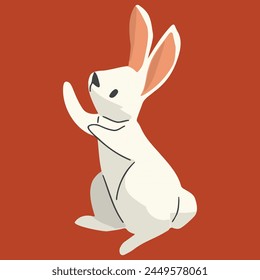  rabbits with this charming collection of hand-drawn vintage-style illustrations.