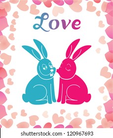 Rabbits, Valentine's day