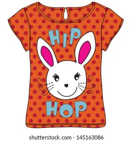 rabbit/T-shirt graphics/cute cartoon characters/cute graphics for kids/Book illustrations/textile graphic/graphic designs for kindergarten/cartoon character design/fashion graphic/cute wallpaper