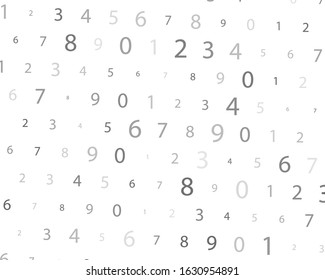 Rabdom Numbers. Illustration For Concept Design. Digital Design Concept. Digital Technology Wallpaper.Vector Binary Code Background.