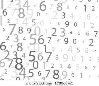 Rabdom Numbers. Illustration For Concept Design. Digital Design Concept. Digital Technology Wallpaper.Vector Binary Code Background.