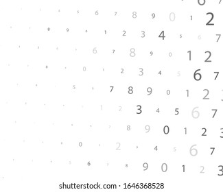 Rabdom Numbers. Illustration For Concept Design. Digital Design Concept. Digital Technology Wallpaper.Vector Binary Code Background.