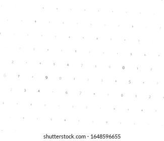 Rabdom Numbers. Illustration For Concept Design. Digital Design Concept. Digital Technology Wallpaper.Vector Binary Code Background.