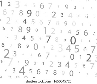 Rabdom numbers. Illustration for concept design. Digital design concept. Digital technology wallpaper.Vector binary code background.