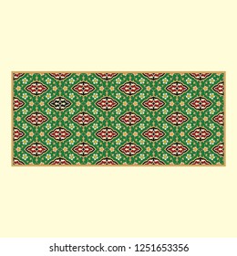 rabic Floral Frame. Traditional Islamic Design. Mosque decoration element. Elegance Background
