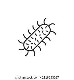 Rabies virus icon. High quality black vector illustration.
