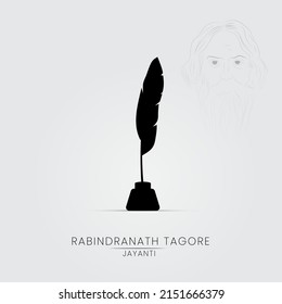 Rabindranath Tagore Jayanti Celebration Social Media Post