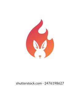 rabit abstract logo modern style