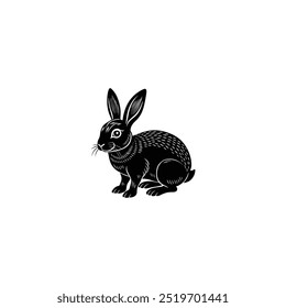 Rabit animal logo vector illustration