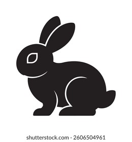Rabit silhouette vector art illustrations