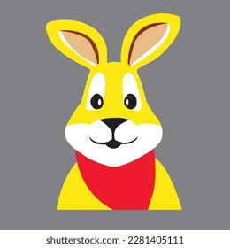 a rabit vector artwork,a beautifull rabit vector art, a fine rabit vecto