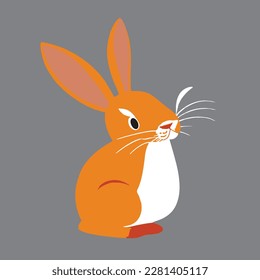 a rabit vector artwork,a beautifull rabit vector art, a fine rabit vecto