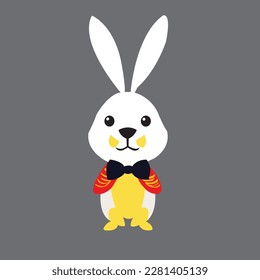 a rabit vector artwork,a beautifull rabit vector art, a fine rabit vecto