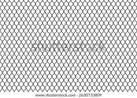 Rabitz Chain Link Fence Seamless Vector Pattern